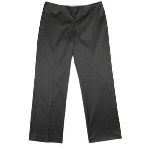 Piece of Cloth Trousers Pants Charcoal Gray Sateen Wrinkle Resistant Size 16